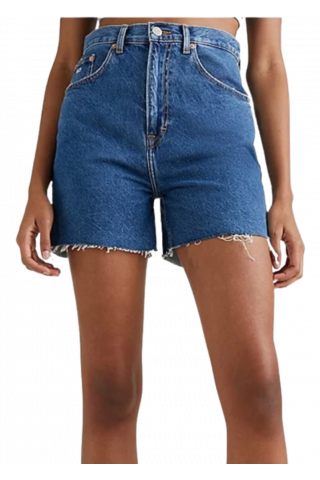 TOMMY HILFIGER MOM SHORT BG0032 - DENIM BLUE 1A5