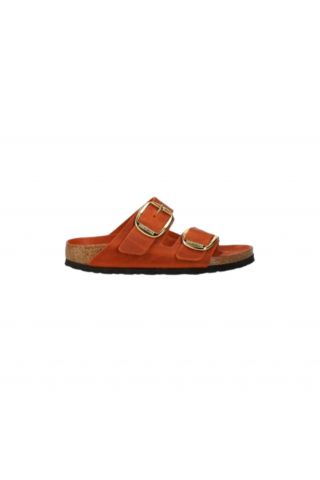 BIRKENSTOCK -ARIZONA BIG BUCKLE LEOI BURNT ORANGE HEX NARROW FIT