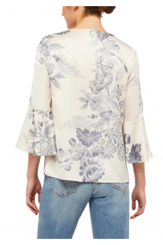 PENNYBLACK METODICO SHIRT ECRU FLORAL