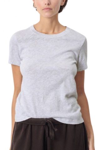 AMERICAN VINTAGE T-SHIRT 100% COTTON LIGHT GREY