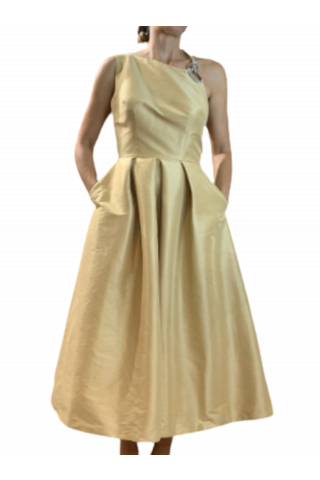 TASSOS MITROPOULOS DRESS BALOON TM27334_BEIGE