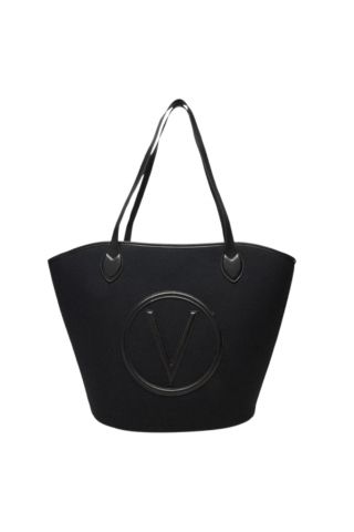 MARIO VALENTINO COVENT BAG S.80%CO,20%PU BLACK - 359023