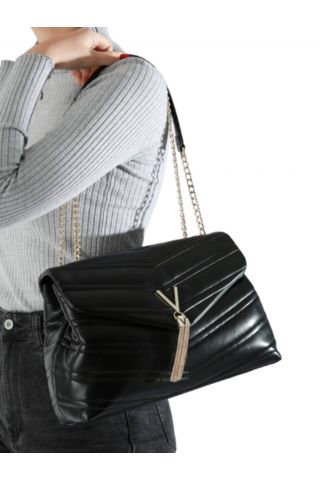 MARIO VALENTINO BAG 100% PU NERO ITALY - 358944