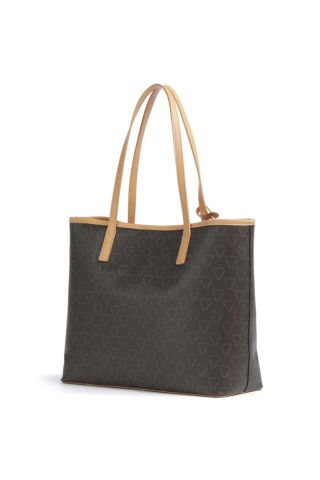 MARIO VALENTINO TOTE BAG 100%PU MORO-NAT ITALY - 359006