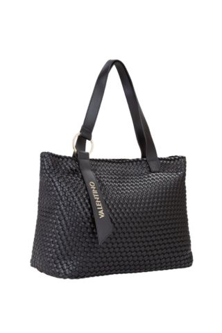 MARIO VALENTINO SHOPPER BAG 100%PU NERO ITALY - 359004