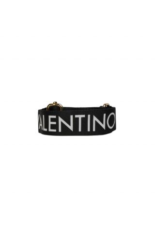 MARIO VALENTINO SHOULDER BAG STRAP 100% PL NERO-WHITE ITALY - 358950