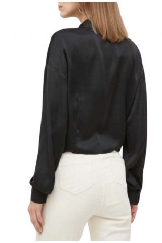 GUESS - NEW LS BOWED HUN SHIRT BLACK - 358712