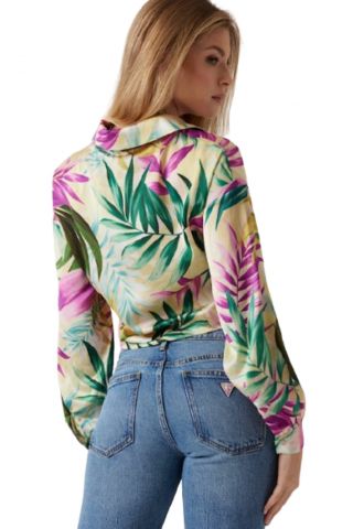 GUESS - NEW LS BOWED HUN SHIRT MULTICOLOR - 358713