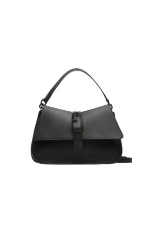 FURLA FLOW FLOW M TOP HANDLE 100% LEATHER NERO - 358423