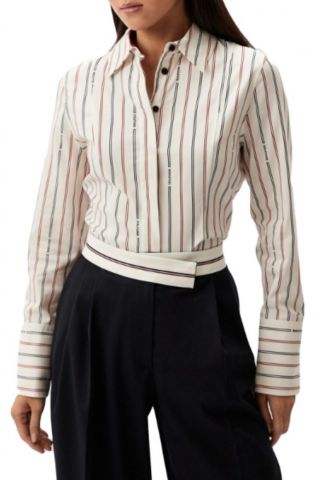 TOMMY HILFIGER MONOTYPE STRIPE SLIM FIT SHIRT 03L