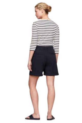 TOMMY HILFIGER CO BLEND GMD CHINO SHORT NAVY BLUE - 358001