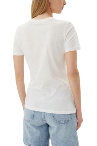 TOMMY HILFIGER KNOT BOAT NK SS TEE WHITE - 358874