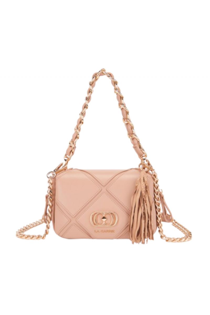 LA CARRIE ISABEL SMALL SHOULDER BAG SYNTHETIC NUDE - 358980