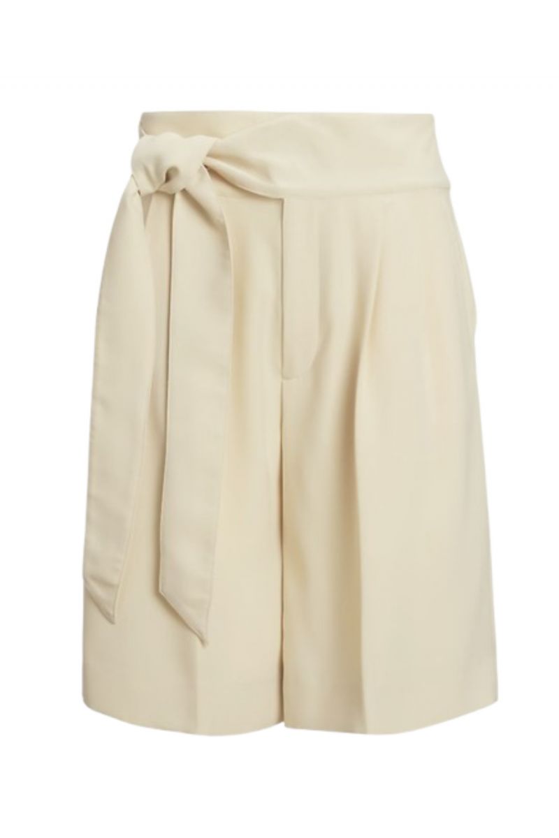 LAUREN RALPH LAUREN TRIPLE GEORGETTE-SHORT BEIGE - 358599