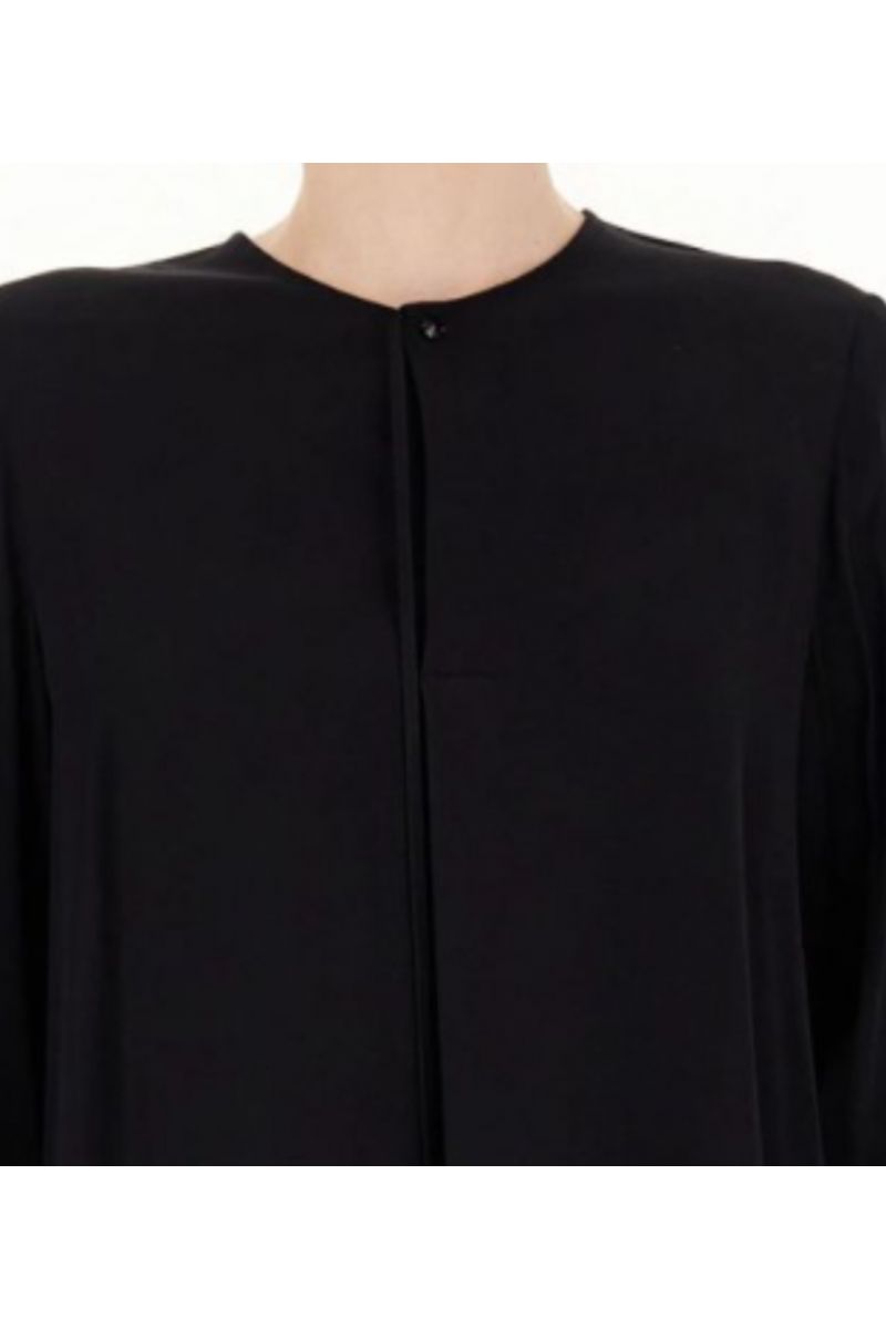 DIANA GALLESI WOMEN'S BLOUSE WITH CUFFES AND BUTTON BLACK