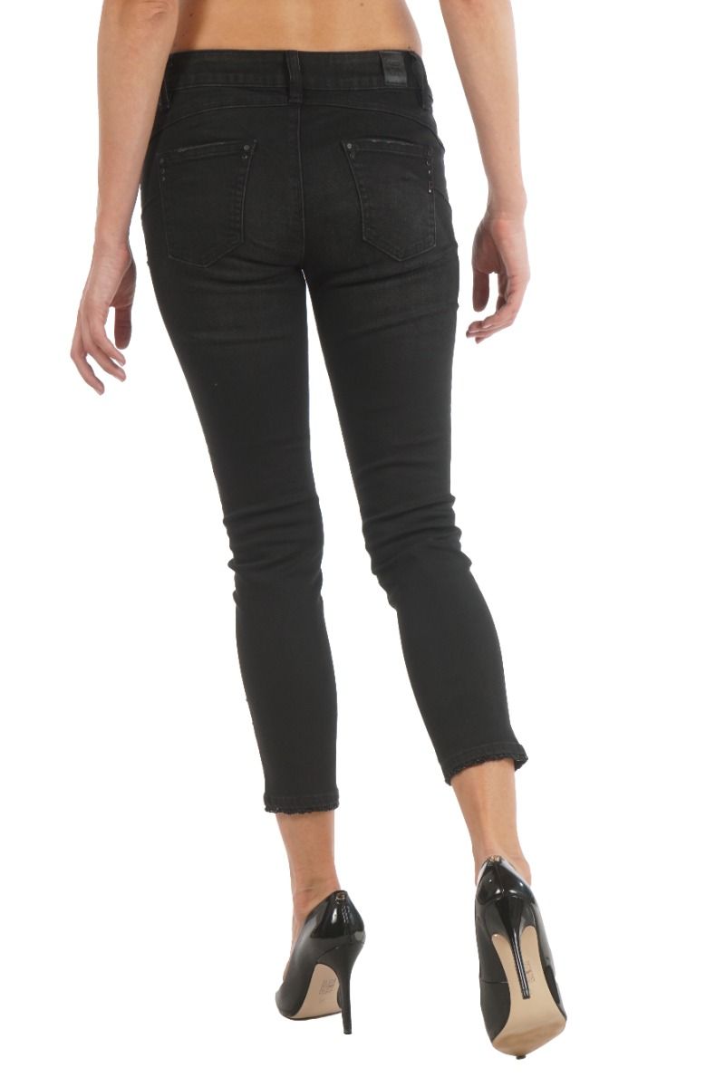 FRAGOMINA ΠΑΝΤΕΛΟΝΙ CROPPED SHAPE UP CAPRI BLACK