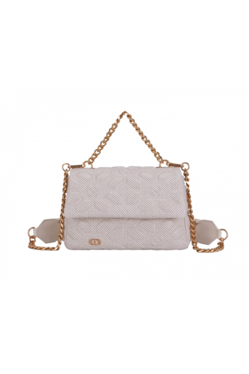 LA CARRIE - STICK&SPOON STEPHY MED.HAND BAG LEATHER IVORY
