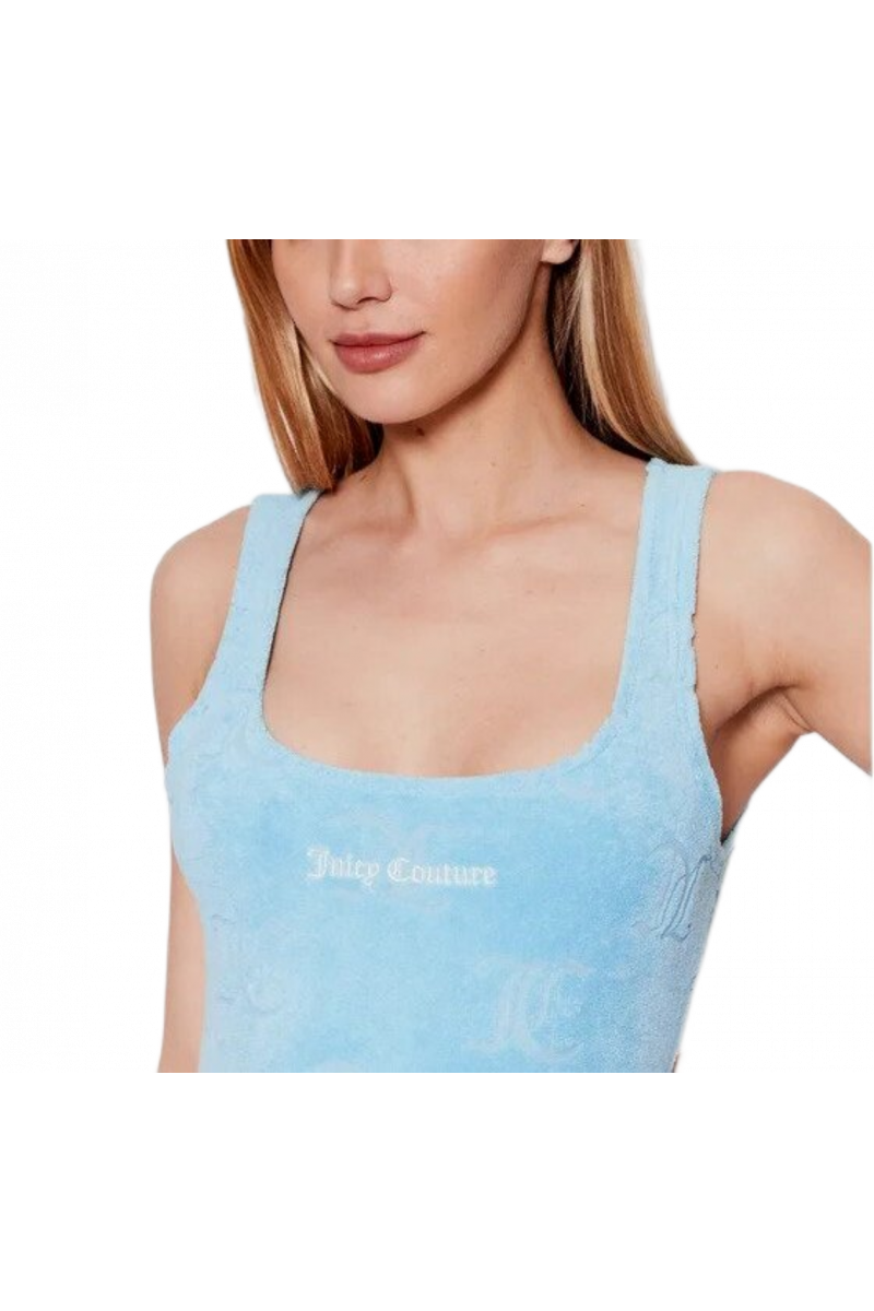 JUICY COUTURE DEBORAH TOWELLING DRESS JCWE122022_LIGHT BLUE