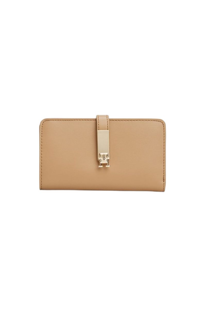 TOMMY HILFIGER - TH HERITAGE MED WALLET BEIGE - 358332