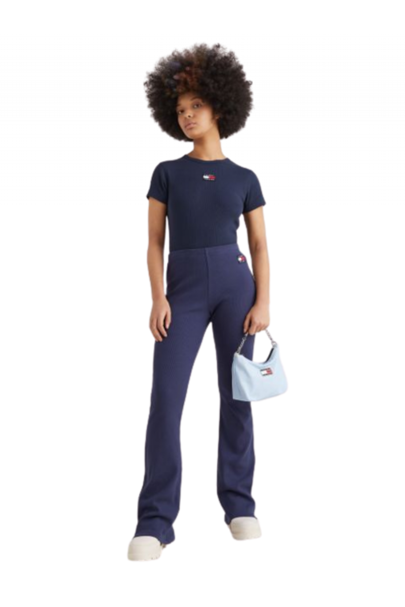 TOMMY HILFIGER TJW BABY CROP RIB CENTER BADGE C87