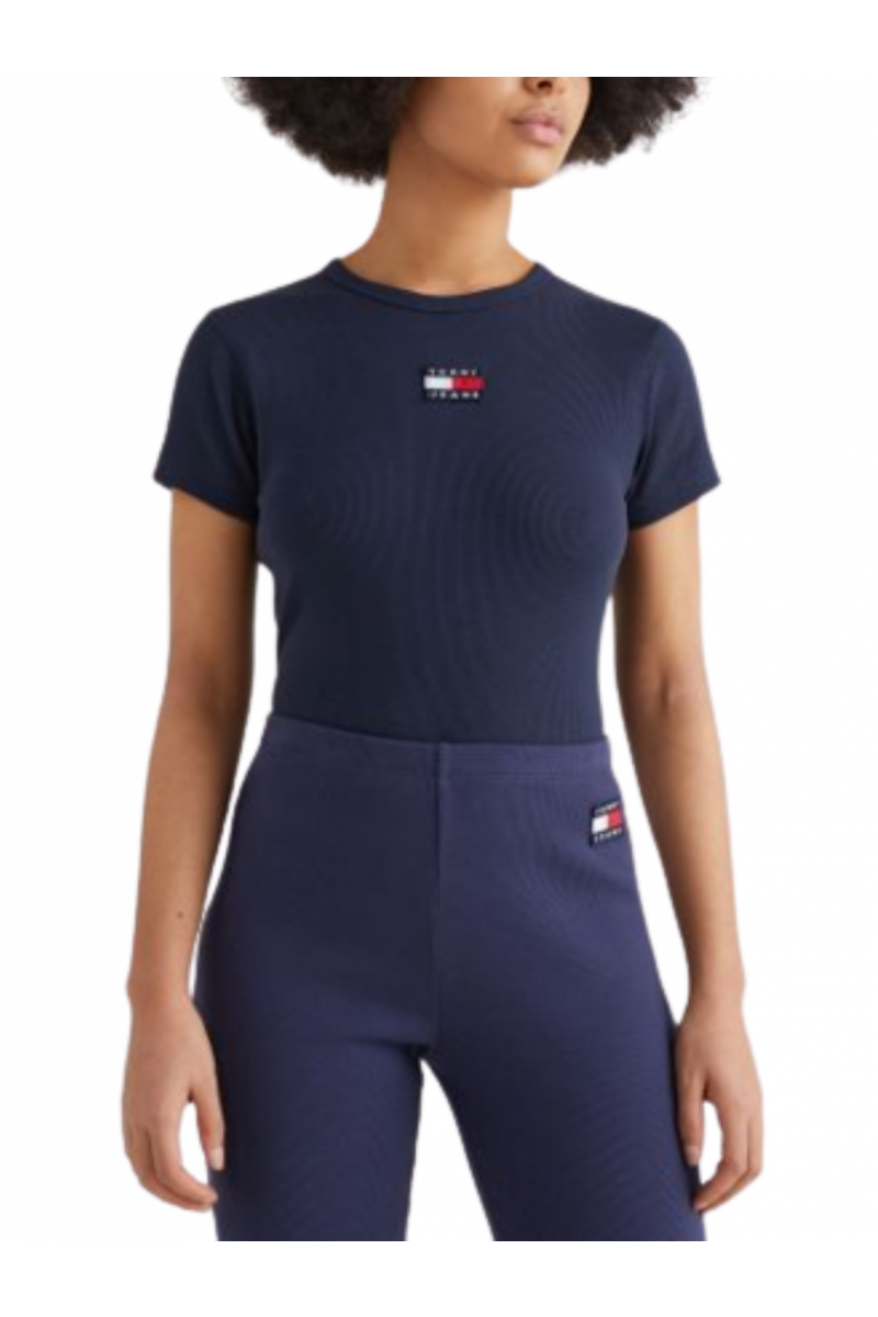 TOMMY HILFIGER TJW BABY CROP RIB CENTER BADGE C87