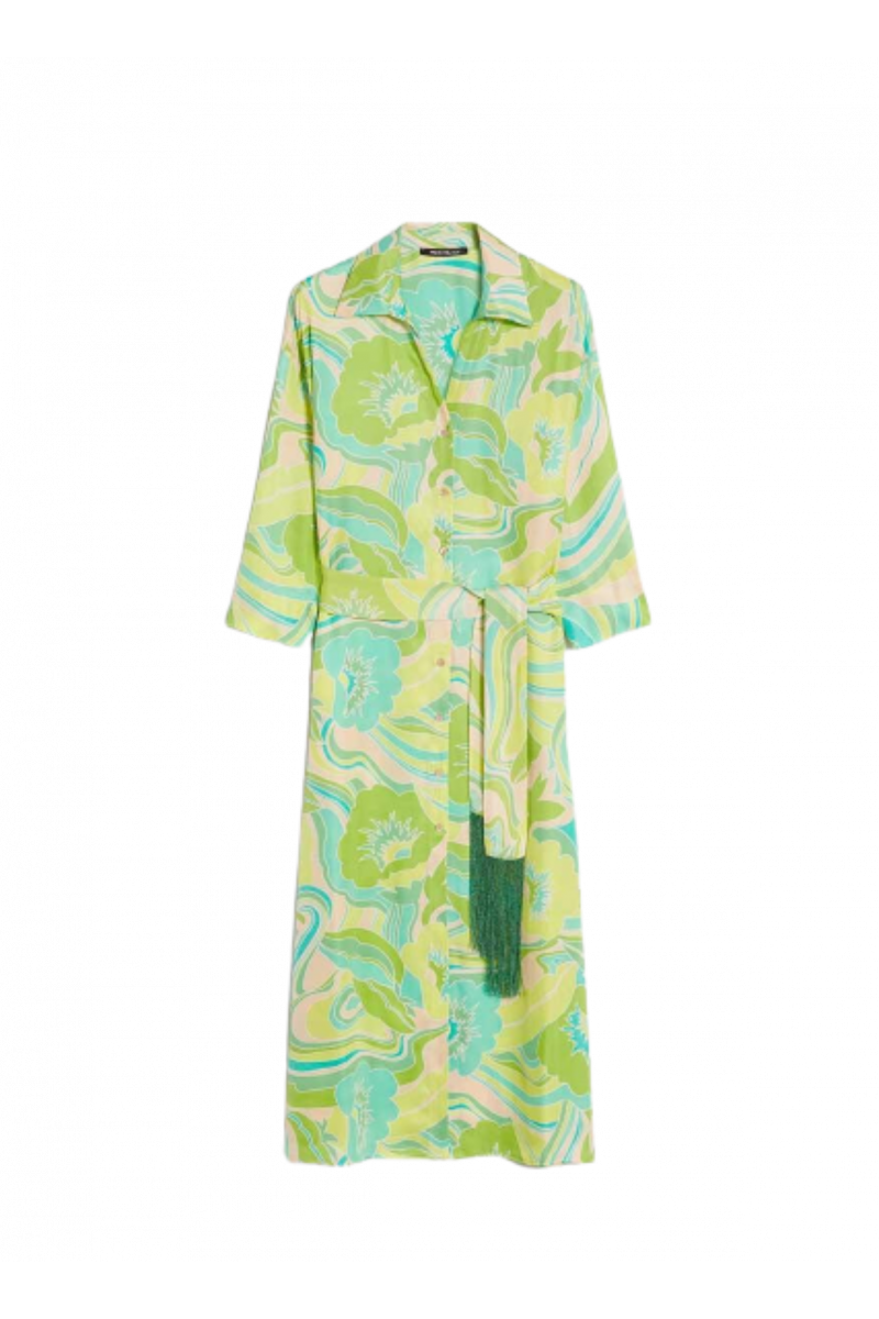 PENNYBLACK OLIMPIO DRESS GREEN FLORAL