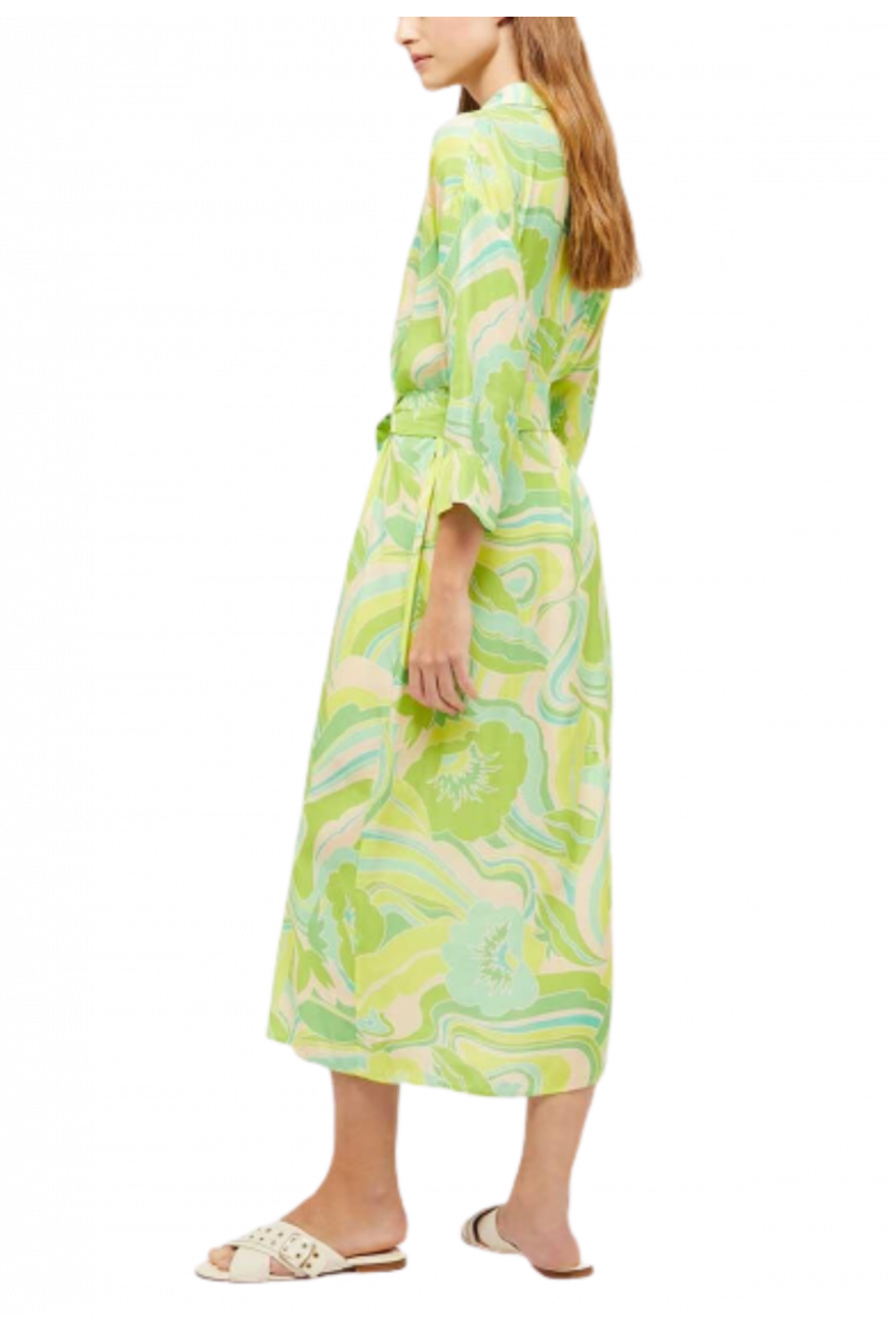 PENNYBLACK OLIMPIO DRESS GREEN FLORAL