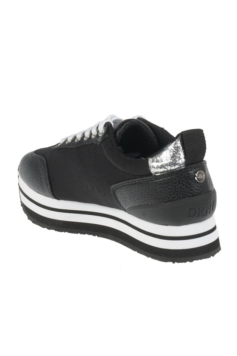 DKNY Panya-lace up sneakers black/silver