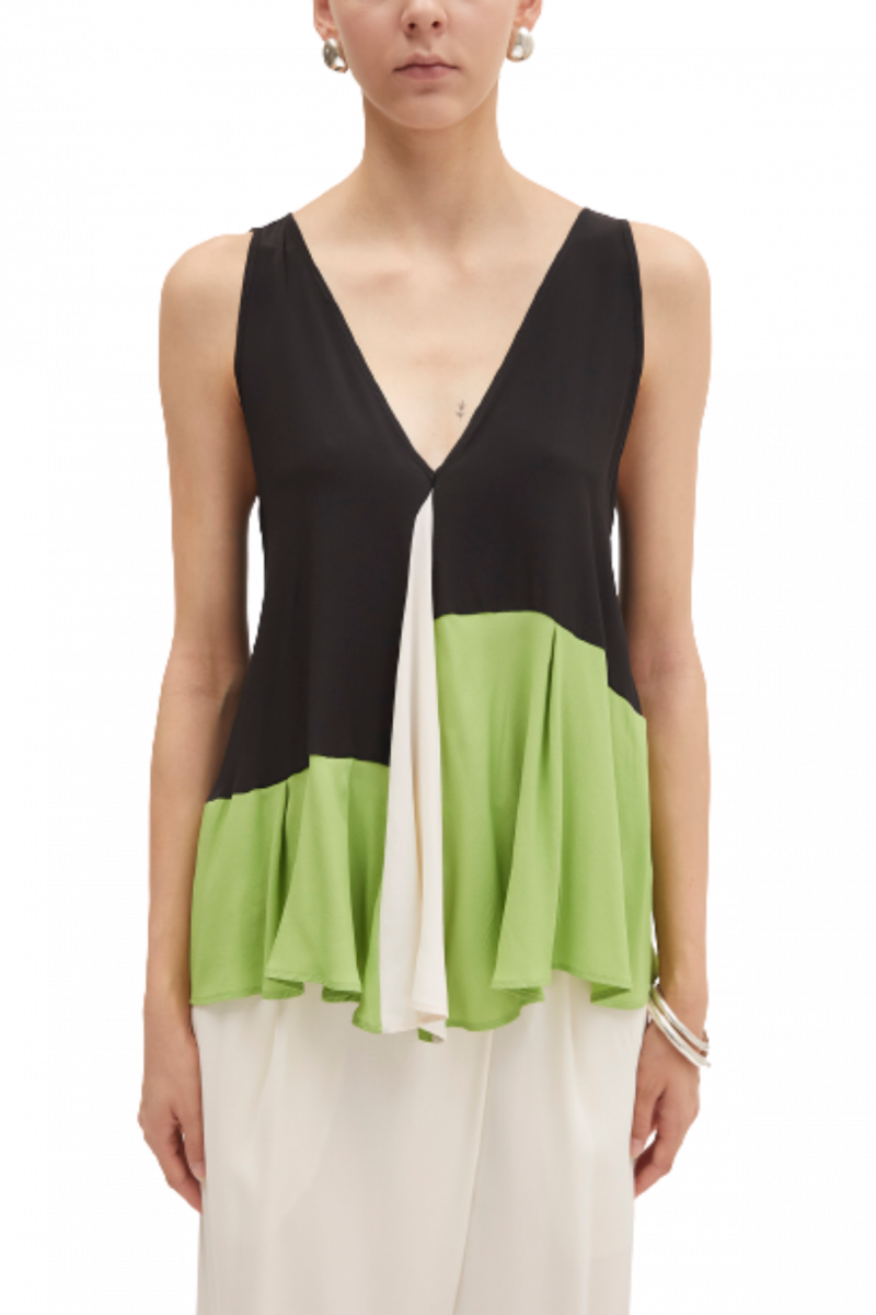 MeiMeiJ TOP BLACK/VANILLA/KIWI M3EE11_10311