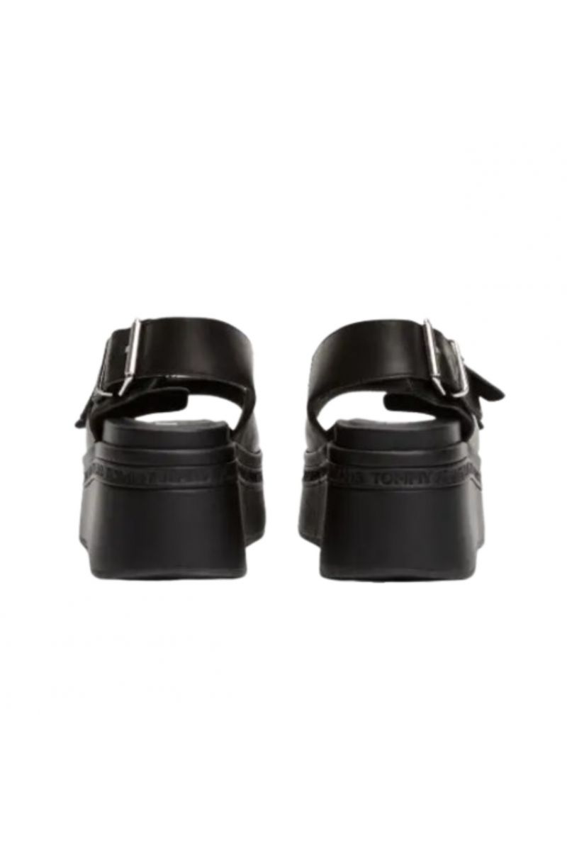 TOMMY HILFIGER TJW WEDGE SANDAL BLACK - 358337