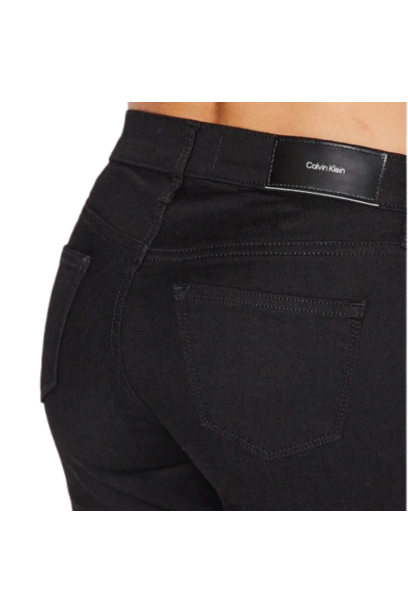 CALVIN KLEIN MID RISE SLIM DENIM BLACK 1BY