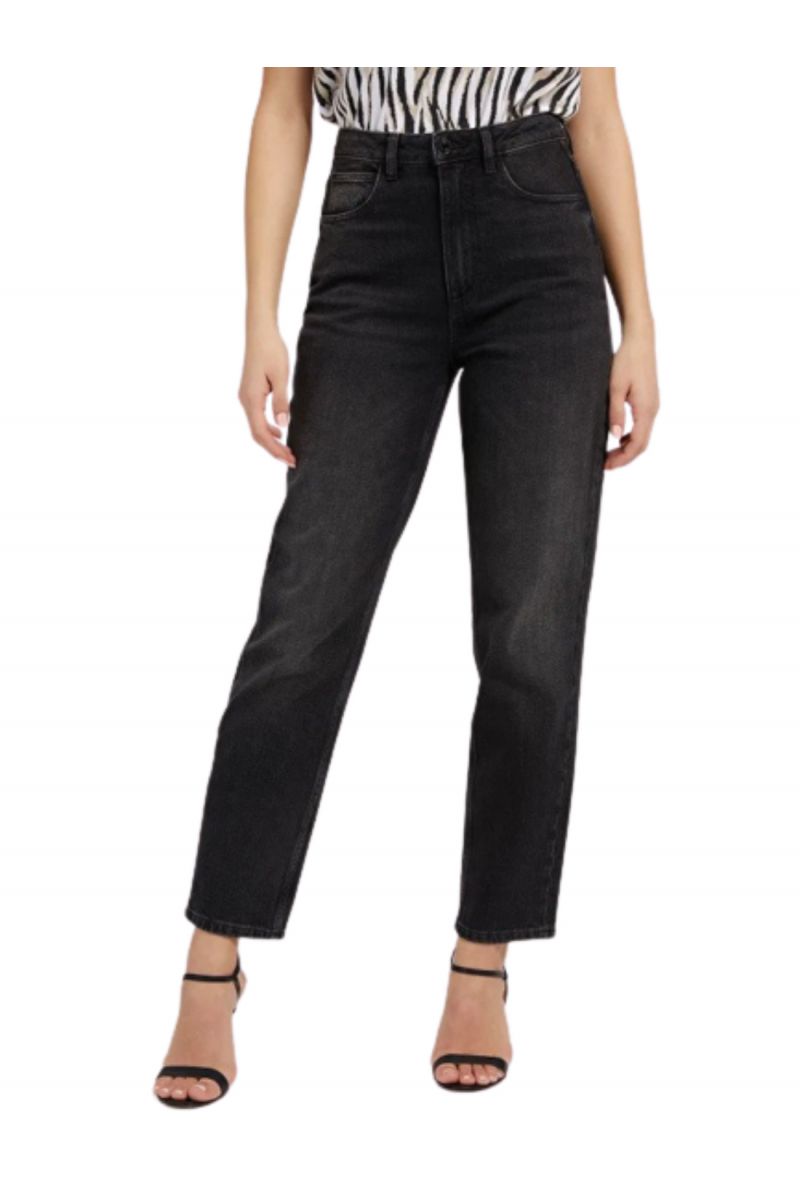 GUESS MOM JEAN PANT DENIM BLACK LEN 29