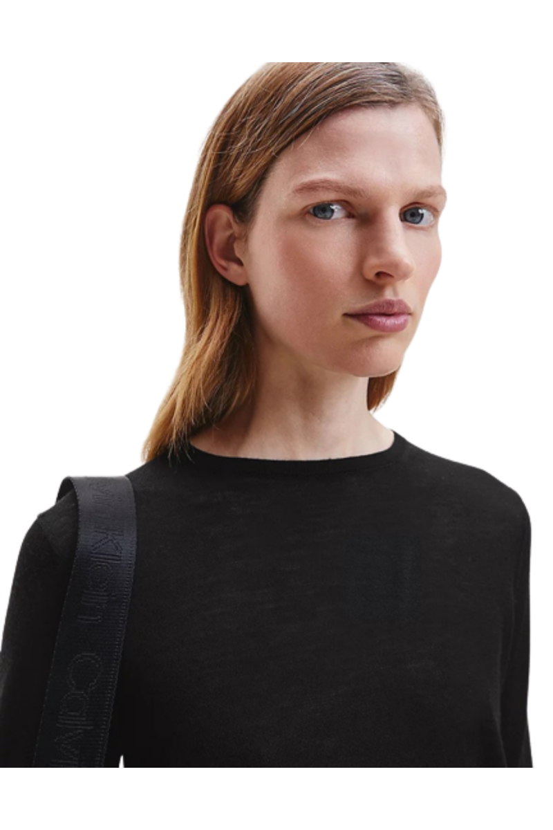 CALVIN KLEIN ESSENTIAL MERINO CREW SWEATER BEH