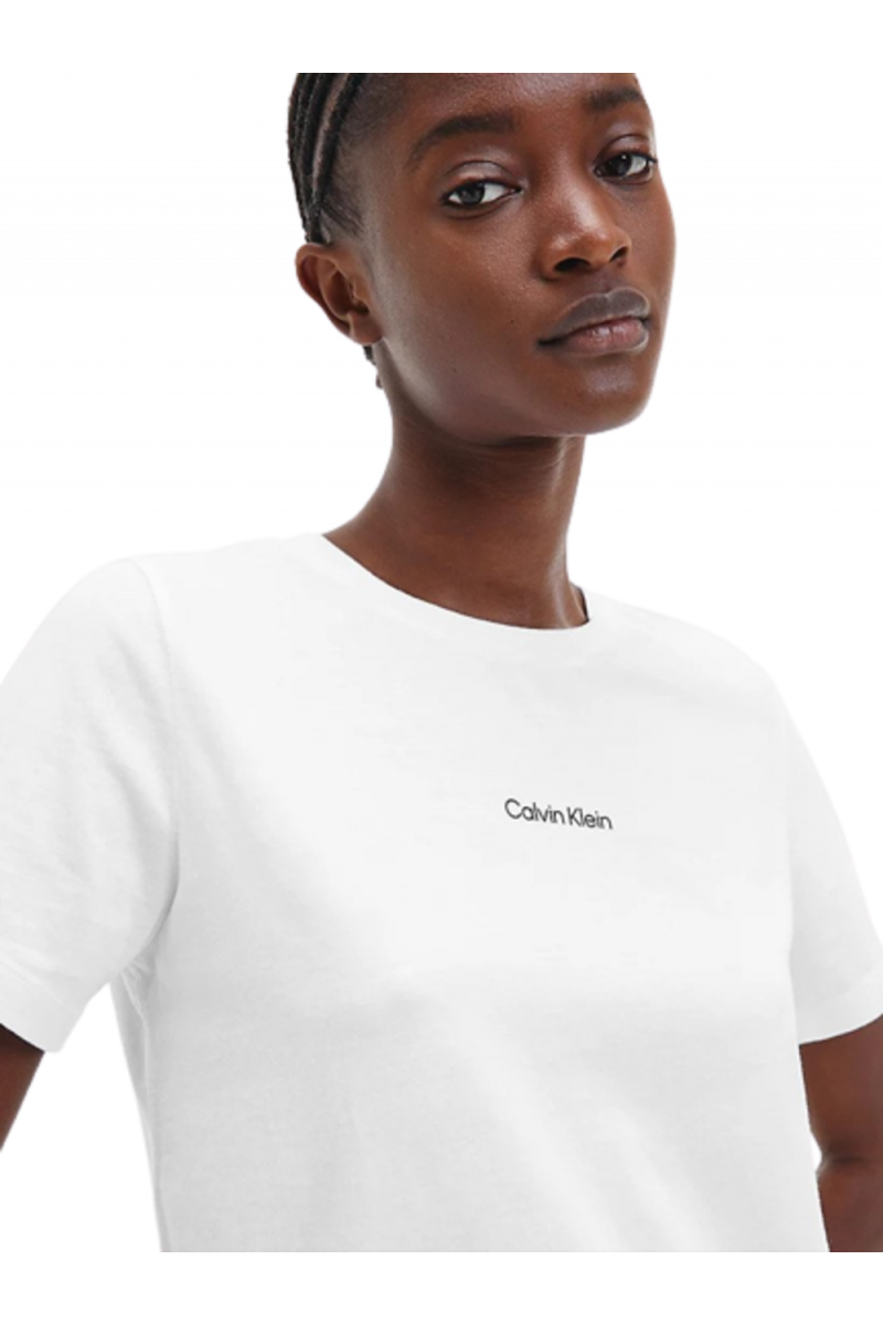 CALVIN KLEIN MICRO LOGO REGULAR T-SHIRT WHITE