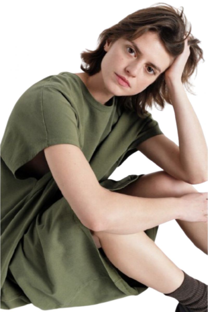 AMERICAN VINTAGE DRESS FAZ14B KHAKI - 358676