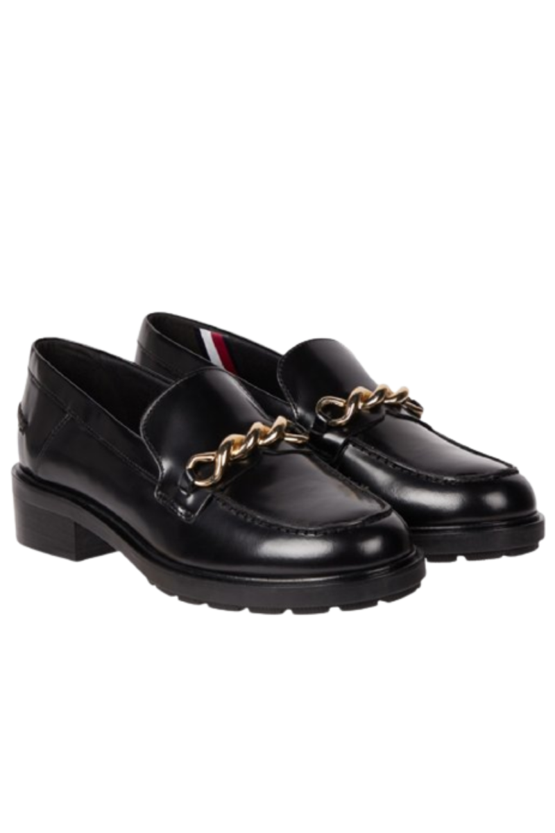 TOMMY HILFIGER TWIST MOCASSIN BLACK