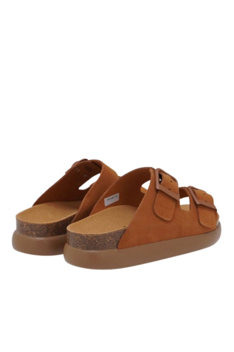 SCHOLL NOELLE CHUNKY SUEDE SA WOMENS BRANDY