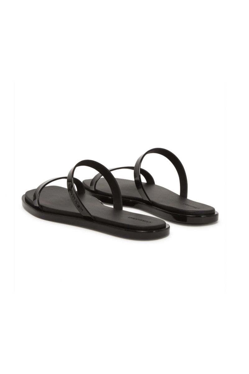 CALVIN KLEIN DOUBLE BAR SLIDE - JELLY CK BLACK - 358797