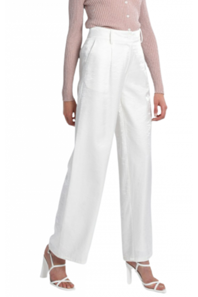 MOLLY BRACKEN LADIES WOVEN PANTS - MW105BP WHITE FRANCE