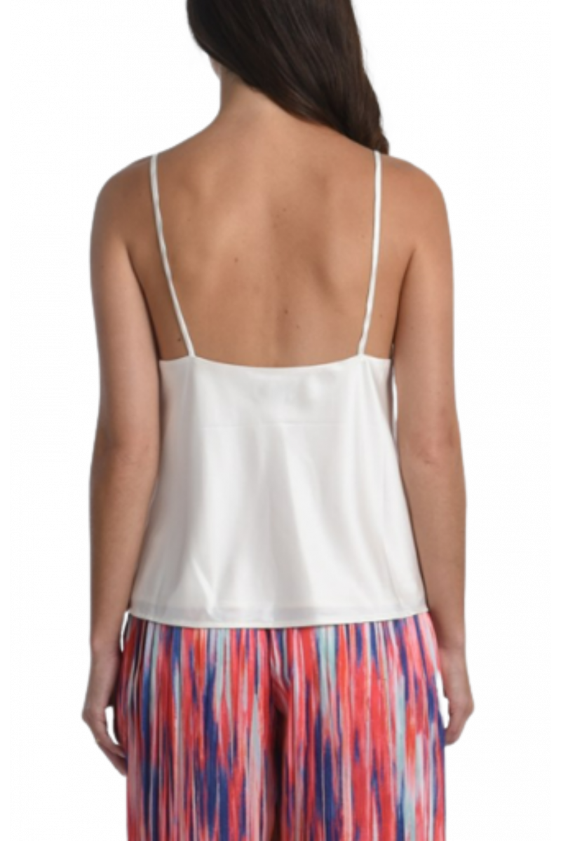 MOLLY BRACKEN LADIES WOVEN TOP - MW106B OFFWHITE FRANCE