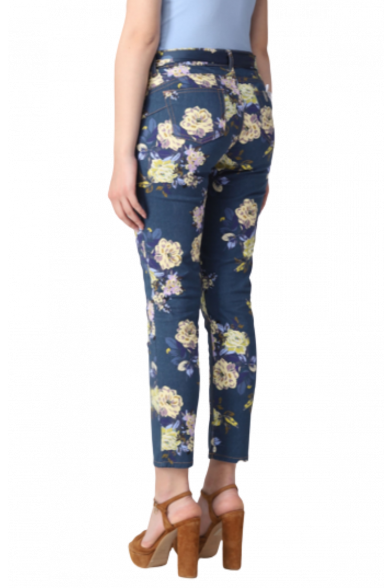 LIU JO DENIM UA3D36 B. UP IDEAL REG W. - UA3001D4794 DARK BLUE FLOWERS