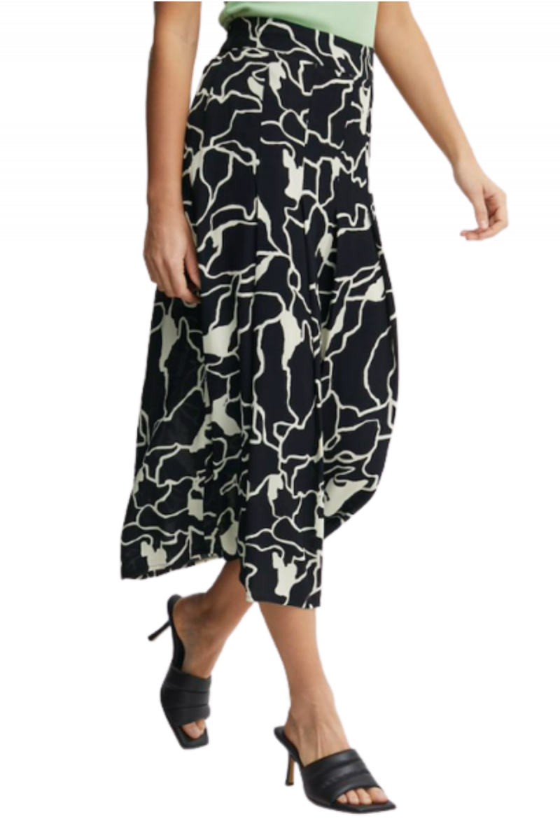 FRANSA FRKAY SKIRT 20611879_BLACK/WHITE