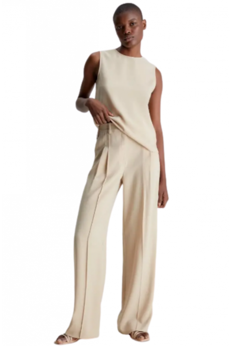 CALVIN KLEIN - STRUCTURE TWILL WIDE LEG PANT K20K205689_HJV