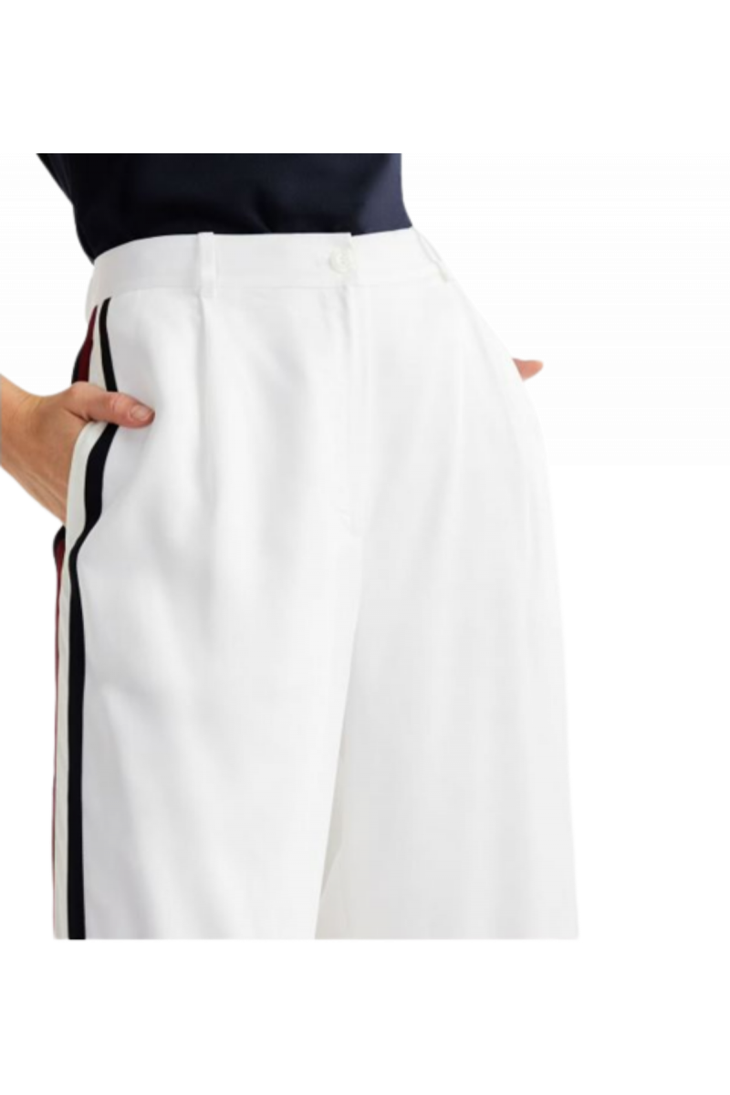 TOMMY HILFIGER - WIDE LEG PIECED GBL STP PANTS WW0WW39069_YCF