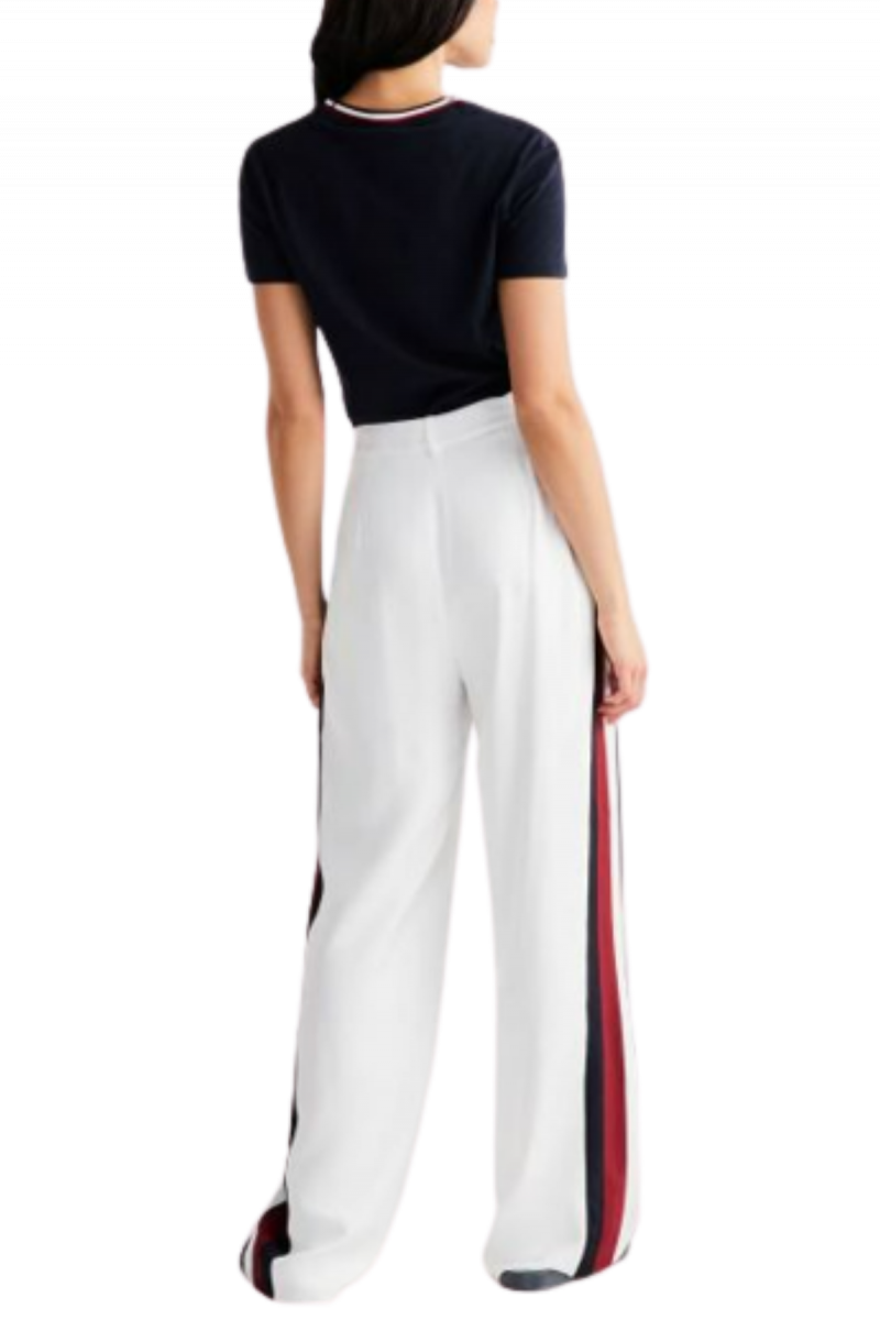 TOMMY HILFIGER - WIDE LEG PIECED GBL STP PANTS WW0WW39069_YCF