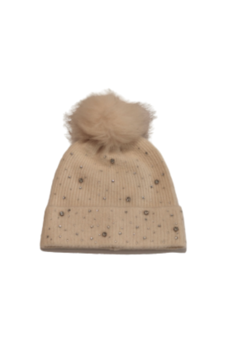 MOLLY BRACKEN LADIES KNITTED HAT - B266 OFF WHITE FRANCE