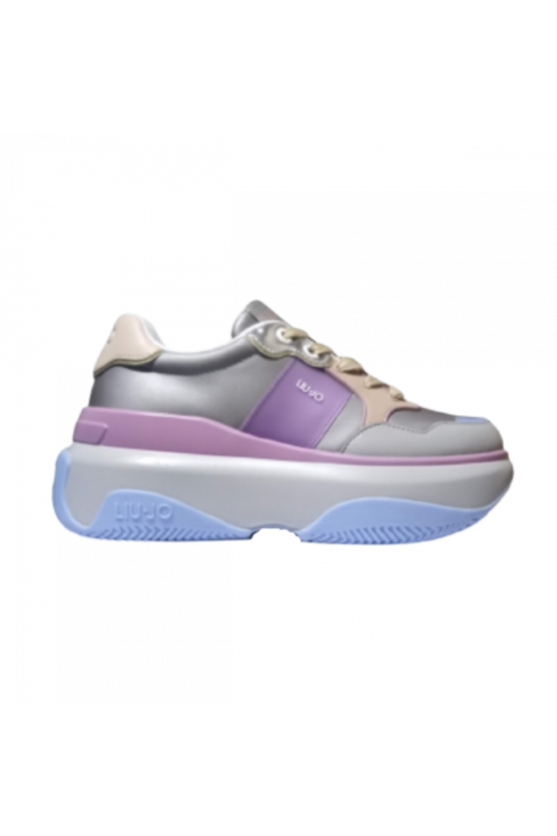 LIU JO JUNE 02 SNEAKER GREY_PURPLE