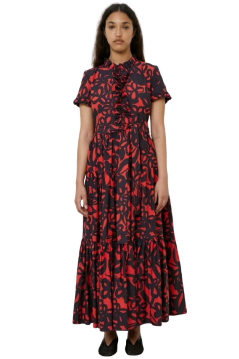 MEIMEIJ DRESS M5PK06 BLACK-RED - 357892
