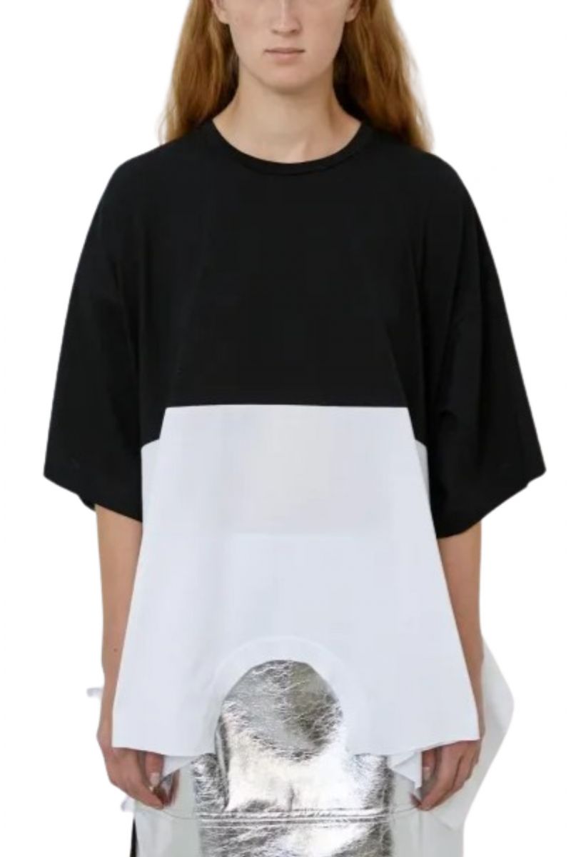 MEIMEIJ T-SHIRT M5PX01_10791 BLACK-WHITE - 357935