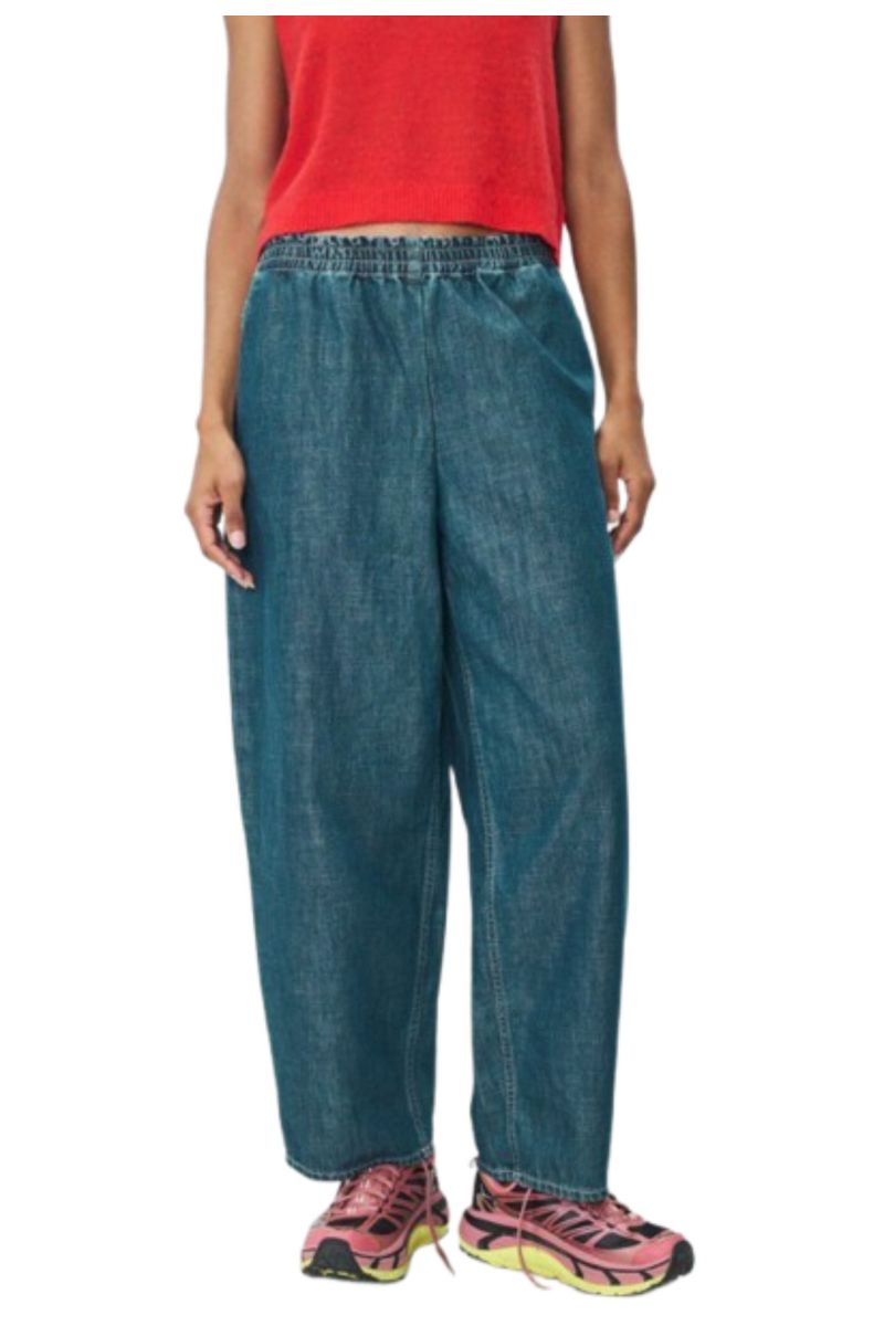 AMERICAN VINTAGE TROUSER OZY10A DENIM BLUE - 358674